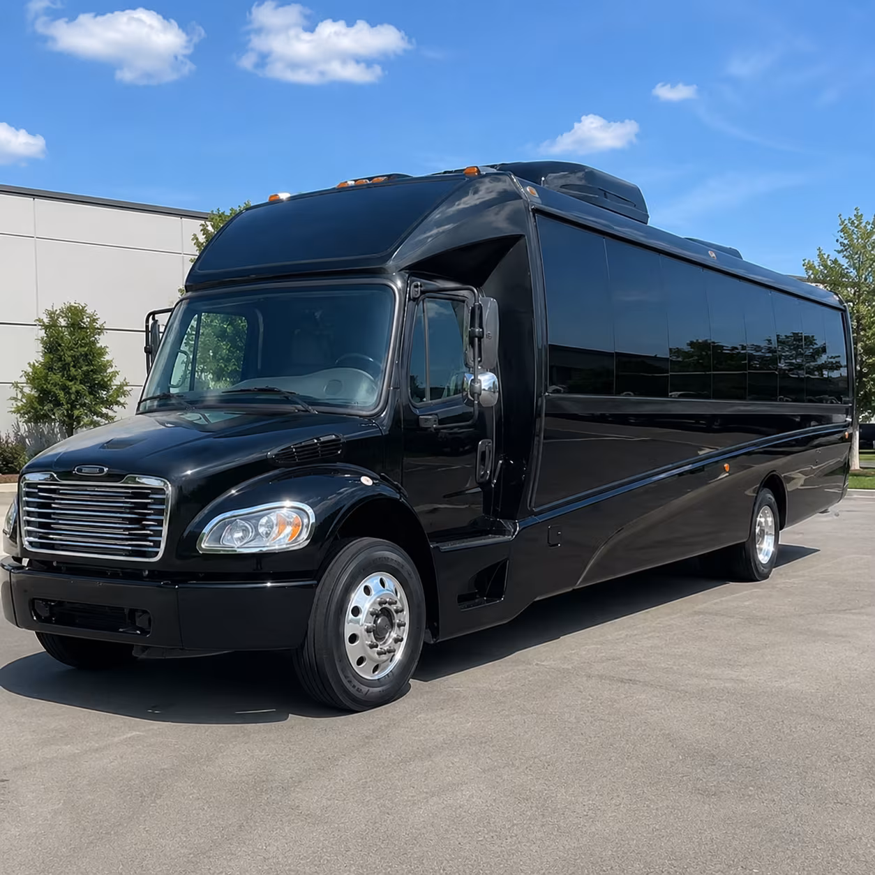 Long Beach Airport Shuttle & Transportation party bus exterior