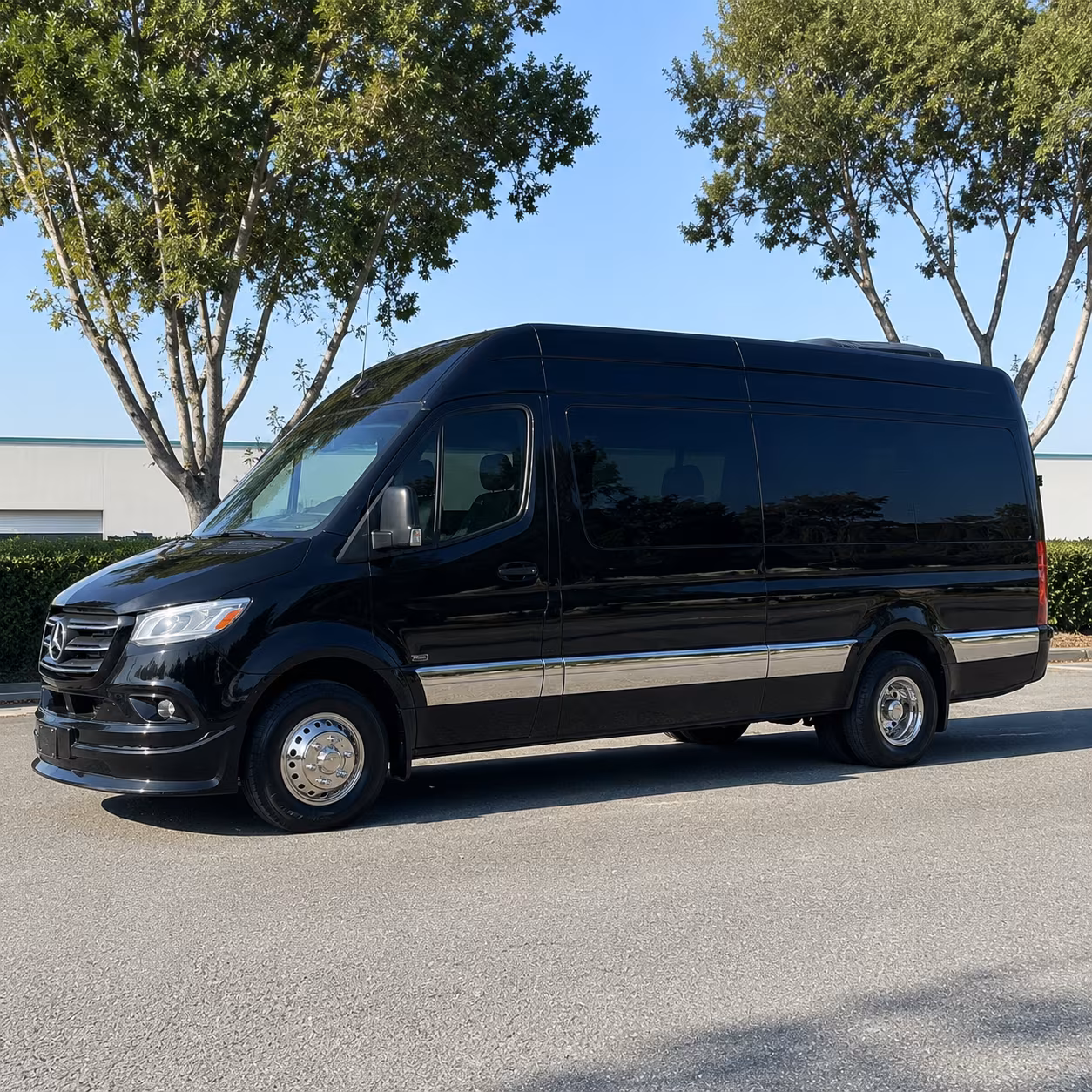 Long Beach Corporate Transportation party bus exterior