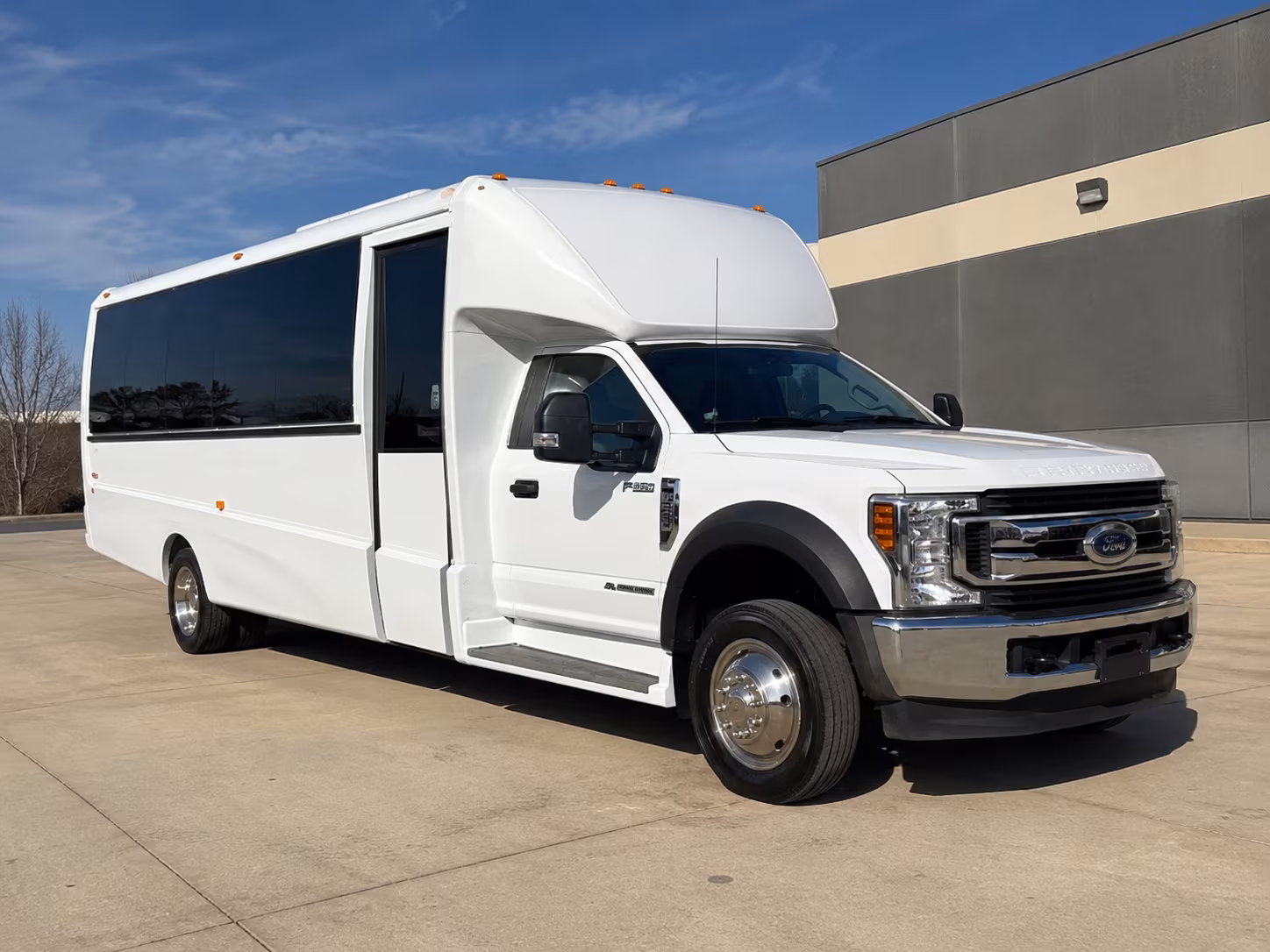 Long Beach Corporate Transportation party bus exterior