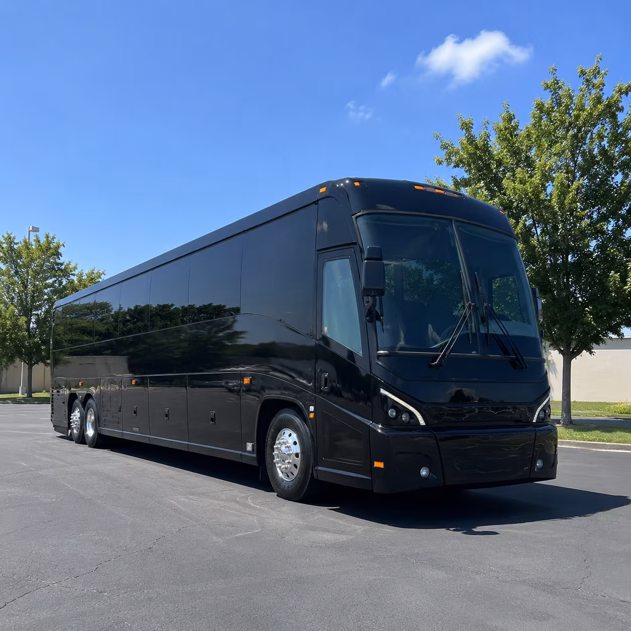 Long Beach Corporate Transportation party bus exterior