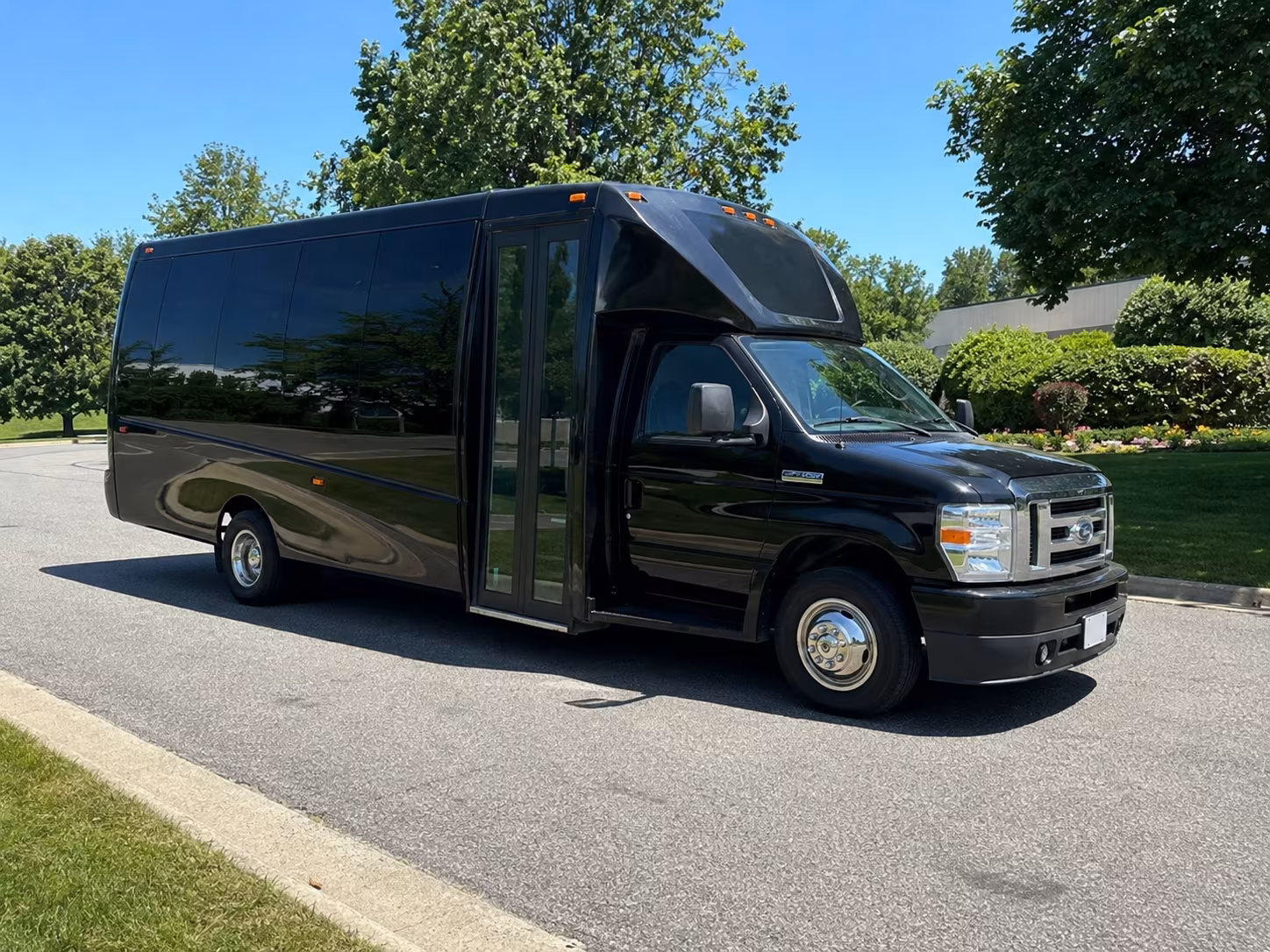 Long Beach Private Event Transportation party bus exterior