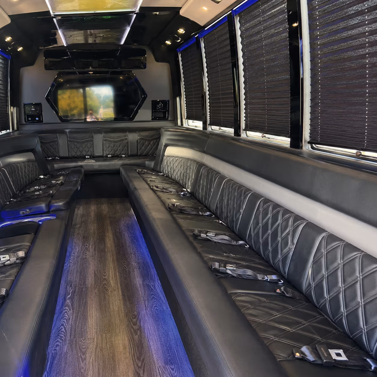 Long Beach Private Event Transportation onboard seating