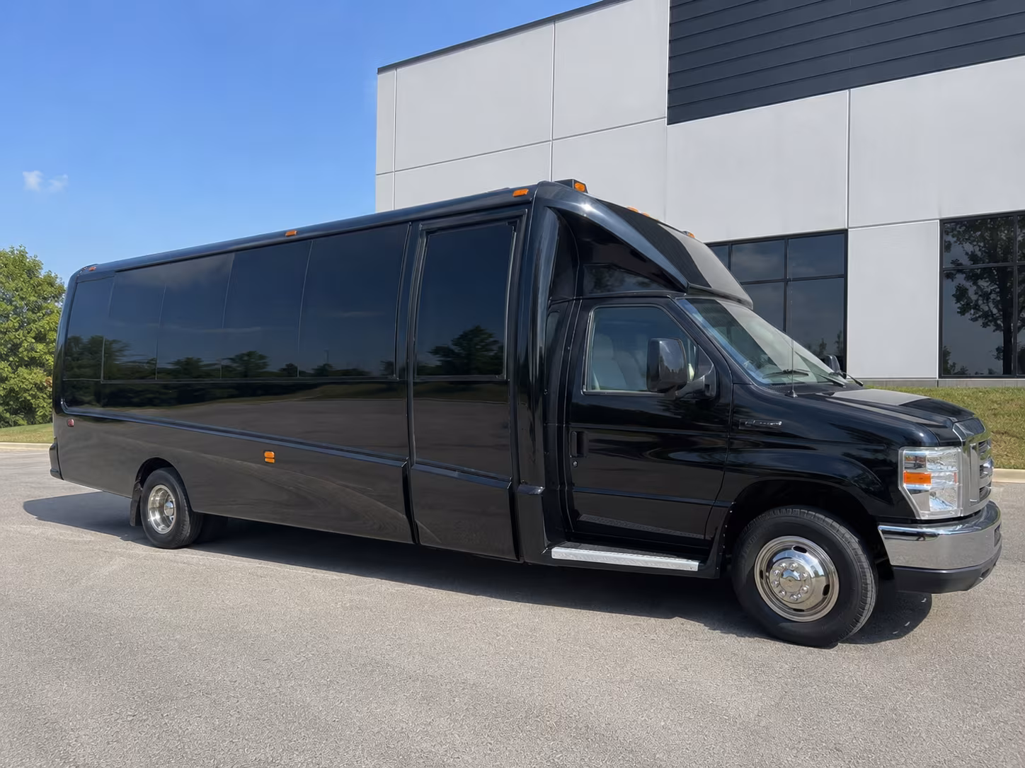Long Beach Prom & Homecoming Transportation party bus exterior