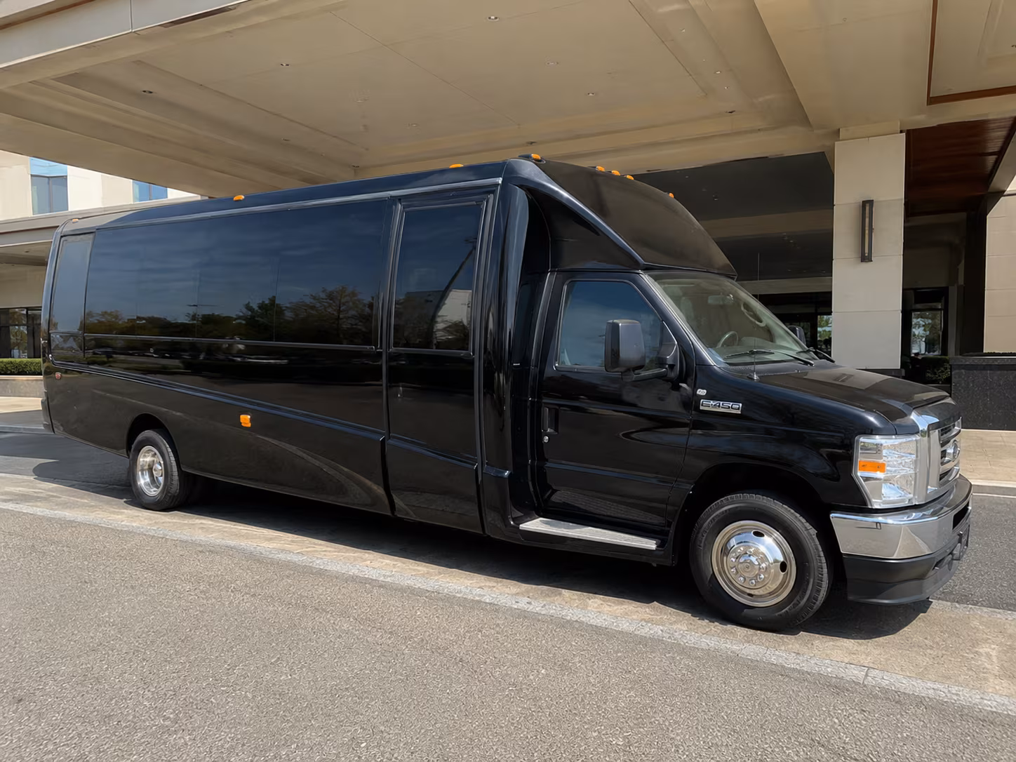 Long Beach Sporting Event Transportation party bus exterior