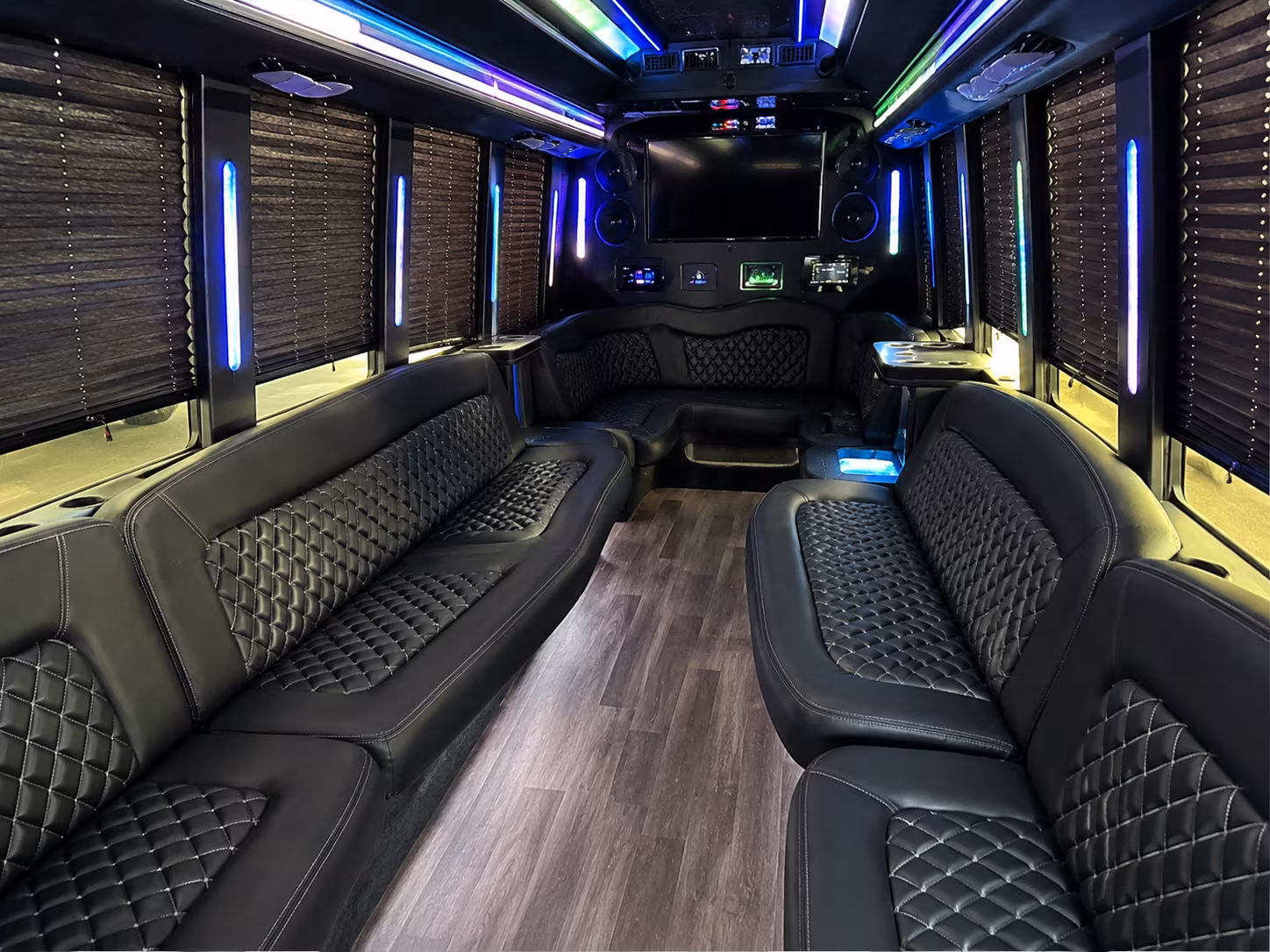 Long Beach Winery Tour & Pub Crawl Transportation party bus exterior