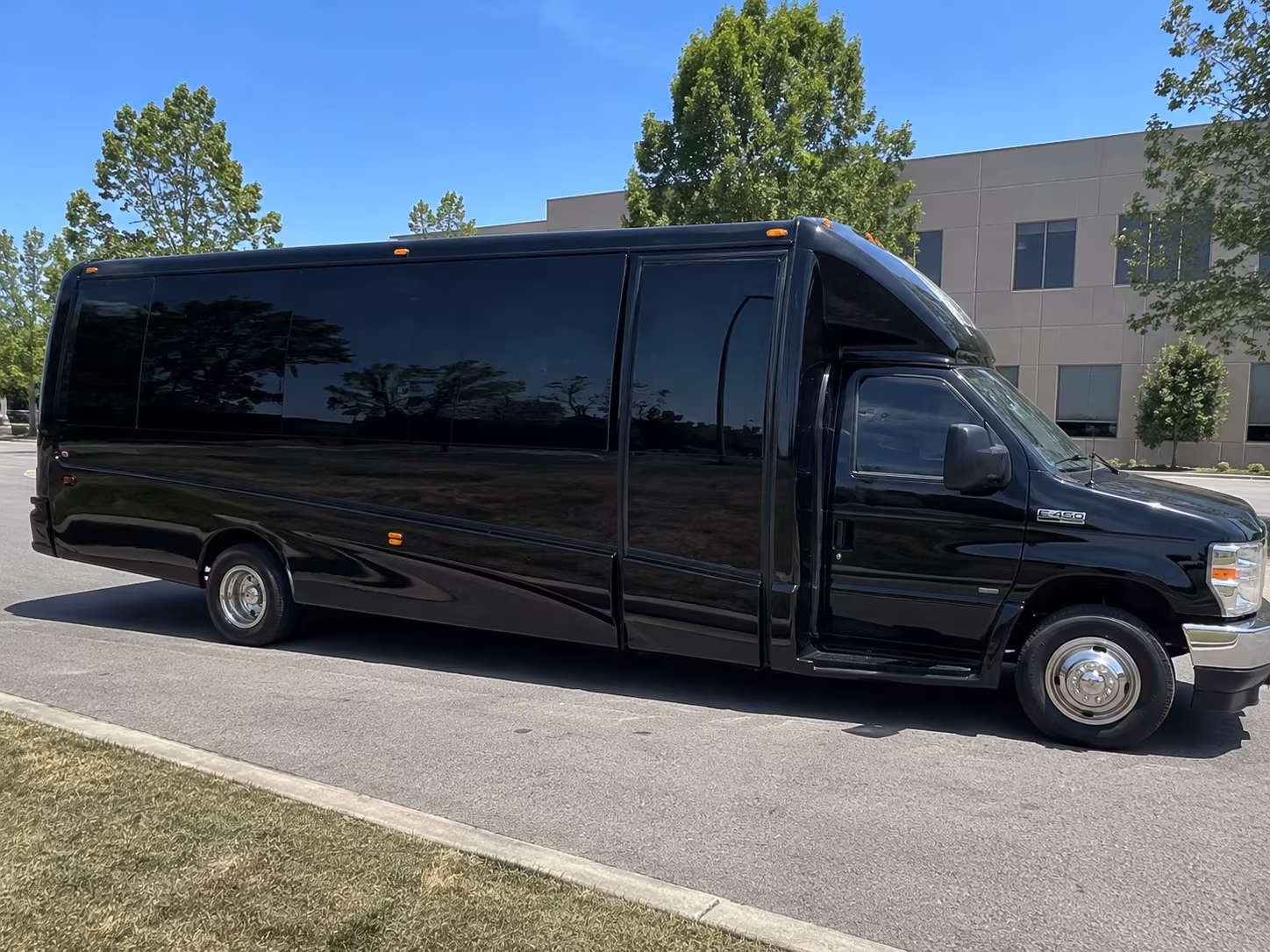 Long Beach Winery Tour & Pub Crawl Transportation party bus exterior
