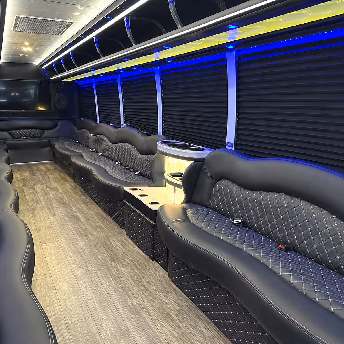 Long Beach Winery Tour & Pub Crawl Transportation onboard seating